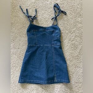 Francesca's Blue Denim Dress